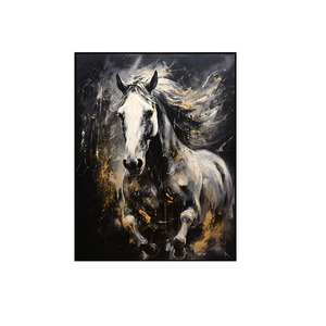 Bella tela Hors la pittura del cavallo, soggiorno portico <span class=keywords><strong>camera</strong></span> <span class=keywords><strong>da</strong></span> <span class=keywords><strong>letto</strong></span> arte decorazione murali LED diamante di cristallo animale pittura - Product Image 6
