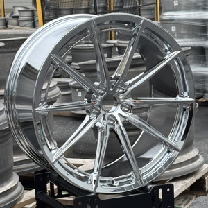 <span class=keywords><strong>Jantes</strong></span> monobloc personnalisées en alliage à rayons multiples concaves profonds CF3-FF forgées <span class=keywords><strong>18</strong></span> 19 20 <span class=keywords><strong>pouces</strong></span> 5X112 5X120 chromées pour voitures de course - Product Image 3