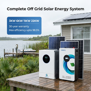 Kit complet de panneaux solaires hors réseau 3 kW, 6 kW, 11 kW, 22 kW avec panneau photovoltaïque pour usage domestique - Product Image 1