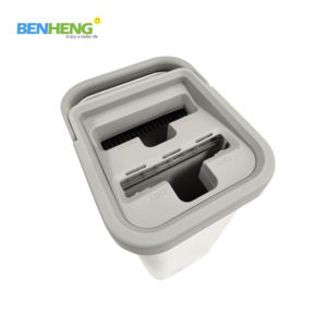 Mopa plana Zetter Rusia con sistema de <span class=keywords><strong>exprimido</strong></span> manos libres y cubo, 2 paños para limpieza de suelos del hogar - Product Image 6