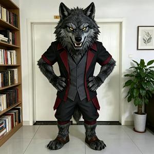 <span class=keywords><strong>Costume</strong></span> de mascotte en mousse personnalisé Leehom, 2 m, rouge, <span class=keywords><strong>costume</strong></span> de <span class=keywords><strong>loup</strong></span>-<span class=keywords><strong>garou</strong></span> pour la publicité de marque et les spectacles - Product Image 2