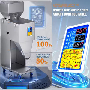 เครื่องบรรจุแบบกึ่งอัตโนมัติสำหรับข้าวพอง เมล็ดพืช น้ำตาล ชา ปุ๋ย บรรจุภัณฑ์แบบตั้งได้ชนิดซอง ถุง และแบบเม็ด ผง พร้อมระบบชั่งน้ำหนักและจ่ายวัตถุ - Product Image 3