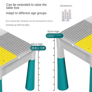 Ensemble de <span class=keywords><strong>table</strong></span> et de chaises de construction multifonctionnel pour enfants de 7 à 9 ans Jouet éducatif en plastique Dimensions Modèle JTMc817 - Product Image 4