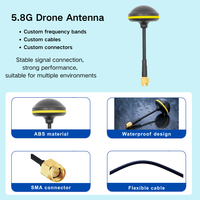 Antenne FPV champignon 5,8 GHz 3dBi RHCP YS-L16 ABS omnidirectionnelle pour émetteur-récepteur RC et lunettes VR