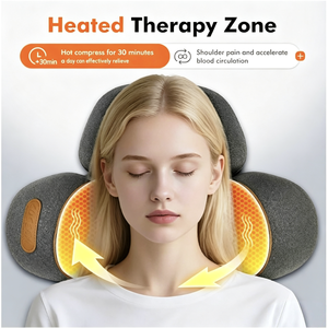 Cuscino Massaggiante per il <span class=keywords><strong>Collo</strong></span> 3-in-1 con Calore e Altezza Regolabile, Dispositivo di Trazione Cervicale in Memory Foam per Dolori e Rigidità <span class=keywords><strong>al</strong></span> <span class=keywords><strong>Collo</strong></span> - Product Image 3