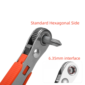 Clé hexagonale à cliquet à 36 dents, clé à angle droit déportée pour les réparations dans les espaces étroits - Product Image 5