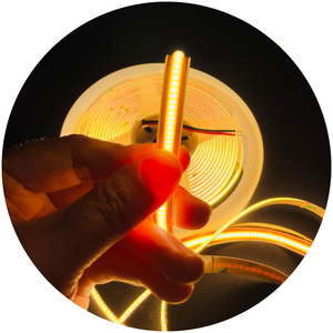 Striscia di striscia di fibra di 528 alta Cri 90 COB taglio libero 3000K 4000K 6000K 8mm striscia striscia di striscia di luce 24v ovunque libero taglio pannocchia Led - Product Image 2