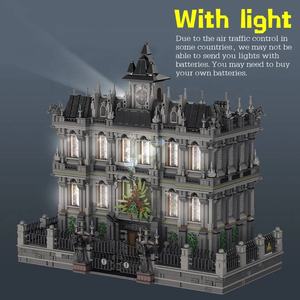 Panlos 613002 MOC Lunatic Asylum Hopstial iluminación Villa modelo montaje ladrillo DIY juguetes arquitectura juegos de bloques de construcción - Product Image 3