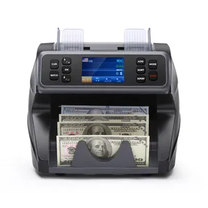 2023 new model CIS money machine High Quality Front Loading bank note CIS sorter and bill counter counter bank note counter