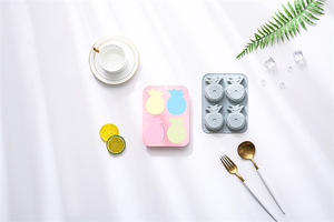 4-Cavity <b>Pineapple</b>‑Themed Silicone Cake Molds Food-Grade Reusable Cute Silicone Magnetic Chocolate, Candy & Ice DIY Mold - Product Image 3