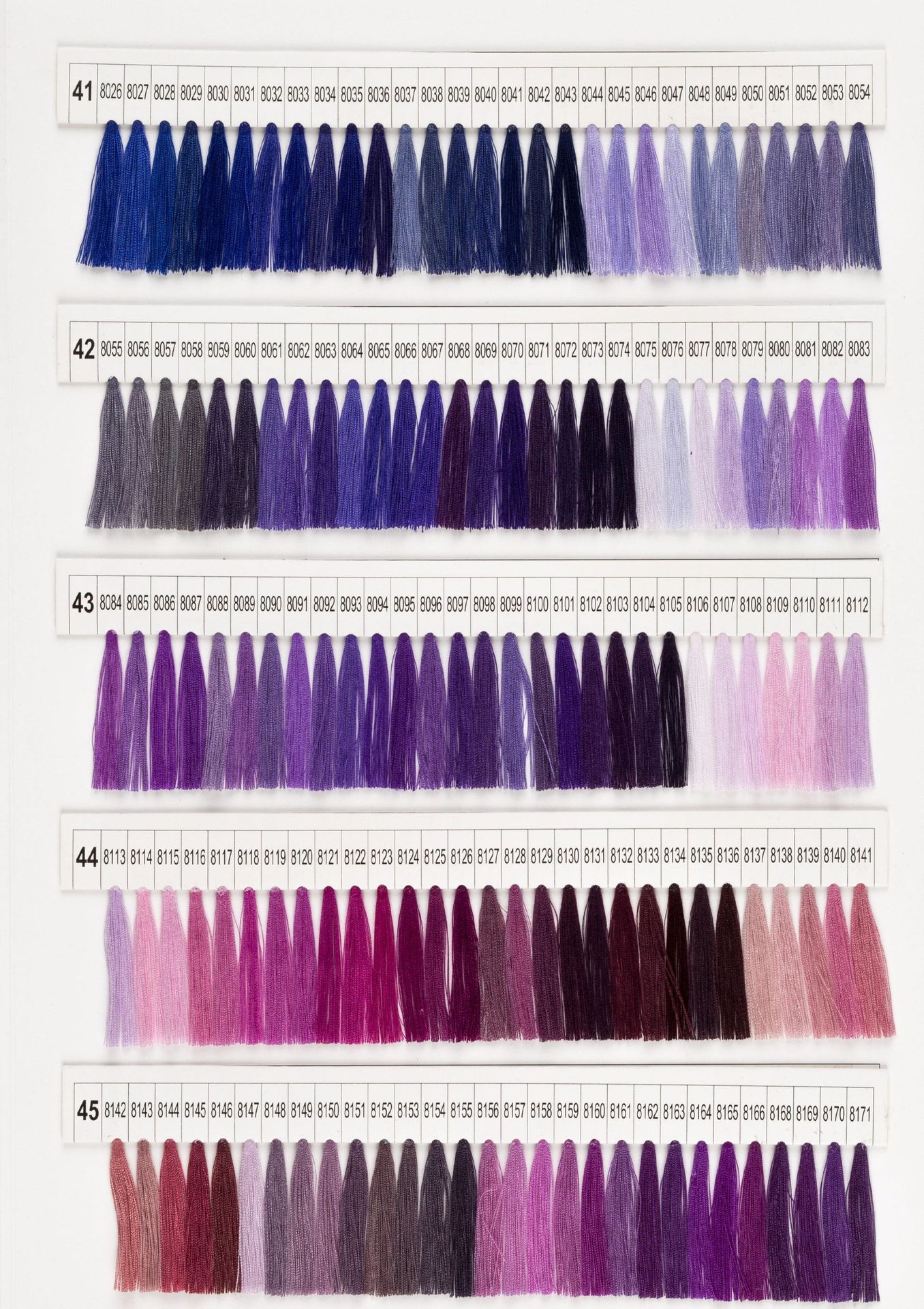 Filo da cucito colorato secondo la cartella colori-602
