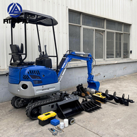 Mini excavateur hydraulique sur chenilles, 1T 1.8T 2T 2.5T 3T 3.5T, jardin, ferme, ménage, excavateur