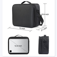 Sac de rangement technique double couche grand format, étui rigide pour appareils électroniques, pochette de voyage pour accessoires de chargeur et câbles