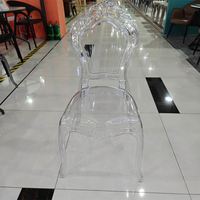 Günstiger Transparenter Kristall-Acryl-Chiavari-Stuhl für Hochzeiten, Bankette und Veranstaltungen, Durchsichtiger Harz-Esszimmerstuhl für Hotels und Festsäle