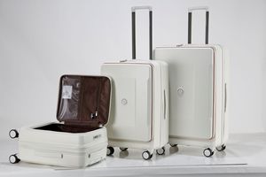 Maleta con ruedas de excelente calidad, resistente a todo tipo de clima, impermeable, fabricada con termoformado de PC, con bolsillo frontal y marco de aluminio. - Product Image 4