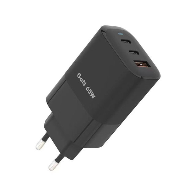 65W GaN Adapter QC3.0 PD Super Fast Charging US EU AU UK KC Plug USB C Wall Charger for Phone Charger and Laptop