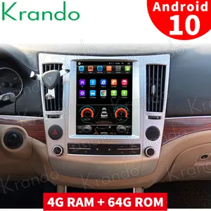 Krando Android 10.0 4G 64G 9.7 ''Tesla Style Car Multimedia Radio Per Hyundai Veracruz 2007-2012 carplay DSP GPS Auto Lettore
