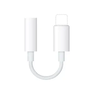 Shemax สายสื่อสารอะแดปเตอร์สำหรับ Apple Lightning-สายหูฟังพรีเมี่ยมสีขาว3.5มม. ช่องเสียบหูฟัง USB Tipo C