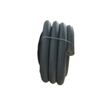 Vente chaude DN90mm Gris HDPE Double Paroi Ondulé PE Tuyau 50m De Long Durable D'irrigation De L'eau Drainage Tubes En Plastique