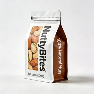 Bolsas de Plástico con Cierre Hermético y Base Cuadrada de Papel de Aluminio Ecológico Personalizadas, Aptas <span class=keywords><strong>para</strong></span> Alimentos, <span class=keywords><strong>para</strong></span> Nueces, Dulces, Pasteles y Sushi - Product Image 1