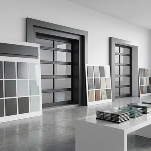 <span class=keywords><strong>Porte</strong></span> <span class=keywords><strong>de</strong></span> <span class=keywords><strong>garage</strong></span> <span class=keywords><strong>sectionnelle</strong></span> <span class=keywords><strong>motorisée</strong></span> automatique <span class=keywords><strong>de</strong></span> haute qualité avec grand panneau en verre et cadre en aluminium, étanche aux intempéries, pour villa moderne - Product Image 5