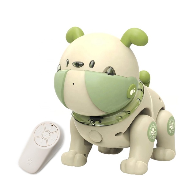 AI Smart RC Robot Dog Toy Touch Interactive Intelligent Remote Control Recording Singing Dancing Soothing Pet Dog with LED Light