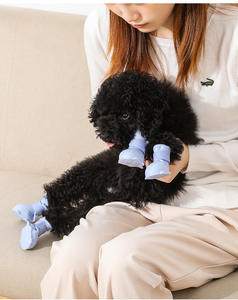 Botas para Perros con Correa de Princesa Pez, Zapatos para Lluvia, Novedad, 4 Piezas, Antideslizantes, para Todas las Estaciones, Estilo Lindo, Botas para Perros para Lluvia y Nieve - Product Image 1