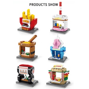 Lele Brother <span class=keywords><strong>City</strong></span> Street View 6 en 1 542 piezas bloques de construcción tienda de alimentos construcción modelo de juguete para niños regalo educativo - Product Image 3