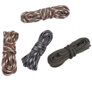Cordon de survie en paracorde tressé de 3 m, 4 mm, vert foncé, noir, gris, camouflage, pour le camping et la randonnée en plein air, toutes saisons - Product Image 2