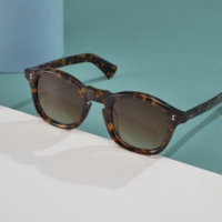 Lunettes de soleil classiques en acétate UV400 à monture complète, style rétro dégradé, de luxe, faites à la main, confortables, durables, avec logo personnalisé, prix bas