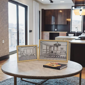 DIY creativo tamaño A4 luz nocturna Marco de moda UV impreso madera dormitorio cabecera venta al por mayor Ins iluminación - Product Image 4