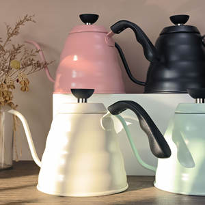 Logotipo personalizado Chaleira De Água Multi Cor Camping Chaleira De Café Chaleira De Aço Inoxidável Gooseneck Cafeteira - Product Image 6