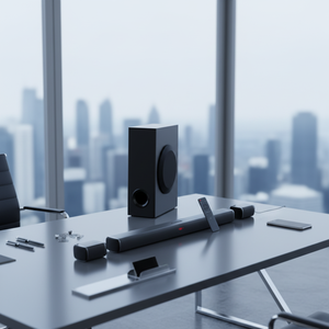 <span class=keywords><strong>Barra</strong></span> <span class=keywords><strong>de</strong></span> <span class=keywords><strong>Sonido</strong></span> Envolvente <span class=keywords><strong>de</strong></span> 36 Pulgadas y 5.1 Canales para Cine en Casa <span class=keywords><strong>con</strong></span> Subwoofer, Entradas Ópticas Coaxiales ARC - Product Image 3