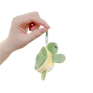 9cm wholesale plush soft toys sea turtle toy stuffed keychain cute plush baby turtle plush keychain