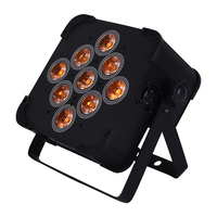 DJ scène de mariage alimenté par batterie lumières intelligentes 9x18 watts télécommande sans fil Par canettes DMX LED Uplight
