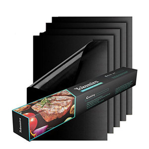 Tapis de cuisson réutilisable en tissu de 0,3 mm d'épaisseur, résistant à la chaleur, imperméable, antiadhésif, de qualité alimentaire, pour barbecue au <span class=keywords><strong>charbon</strong></span> de bois, cuisine extérieure - Product Image 3