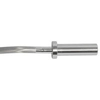 Barre de musculation VANBO Fitness en acier inoxydable 500LB 9kg Argent Durable Usage Commercial Facile à utiliser E Z Curl 28mm 1.2m Zigzag