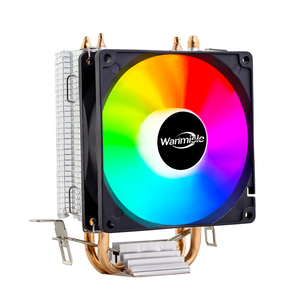 Enfriador de Aire para CPU de PC para Juegos Wanmisle Personalizado, Ventilador de Caja con Dos Tubos, 3 Pines/4 Pines, LED RGB, Rodamiento Fluido, Disipador de Calor, Radiador de Fábrica de Alto Rendimiento - Product Image 1