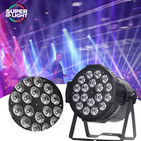 Projecteur LED RGBW 18*12W 180W 25 ° /40 °   Projecteur PAR de scène DMX512 4/8 canaux IP20, angle de faisceau 3200~7200K, pour mariages, fêtes et spectacles