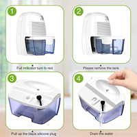 Mini déshumidificateur USB, 500ML, pour les voitures et la maison, réutilisable, intelligent, sèche, nouvelle collection