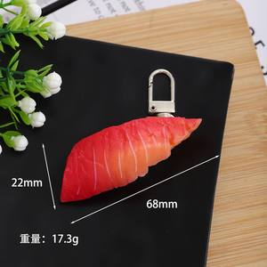 Llavero CHENXI de acrílico y goma con diseño de salmón de sushi de anime japonés, impermeable, ligero y flexible - Product Image 3