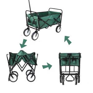 Foldable Trolley Utility Folding Camping Cart Atacado Outdoor Camping Dobrável Crianças Praia Jardim Wagon on on FW80B - Product Image 6