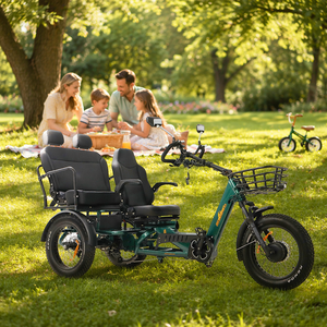 Nouveau Tricycle Électrique 2026 à Longue Portée (250 km), Vélo <span class=keywords><strong>Cargo</strong></span> Électrique 1750W 48V à Moteur Central pour 2 Personnes, Scooter Électrique à Trois Roues - Product Image 4