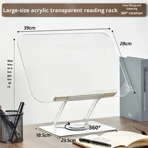 <span class=keywords><strong>Support</strong></span> de lecture multifonctionnel transparent et <span class=keywords><strong>invisible</strong></span>, porte-livres, étagère pour livres d'images pour enfants, bureau, 39x28cm, fabriqué en Chine - Product Image 6