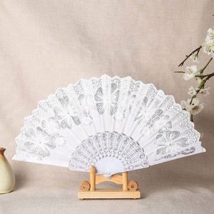 Abanico Plegable de Tela Plateada Blanca de Lujo, 23x42cm, Abanico de Mano con Estampado en Caliente para Novia, Accesorios para Hanfu y Cheongsam, Logotipo Personalizado - Product Image 4