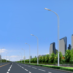 5M 6M 7M 8M 9M 10m 12m cực nhà máy ngoài trời nhúng mạ kẽm cực đơn đôi cánh tay dẫn năng lượng mặt trời ánh sáng đường phố cực thép đèn bài - Product Image 5