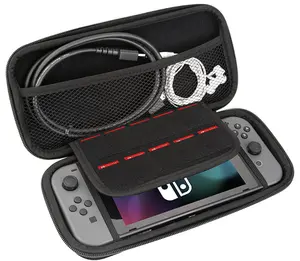 Multifuncional Eva de viaje de almacenamiento caso/bolsa para Nintendo interruptor/mini consola/Cartuchos de juego/cables