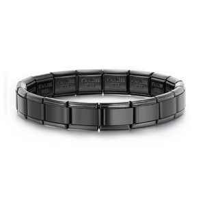 OAHLAN Fashion Jewelry <strong>Module</strong> Splicing <strong>Elastic</strong> Strap Chain Stainless Steel Bracelets for Men Women Anniversary Party Gifts - Product Image 5