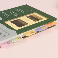 Pestañas de índice adhesivas, banderas de pestañas de archivo PET, marcadores de página grabables de colores, etiquetas autoadhesivas para leer notas, cuadernos, documentos