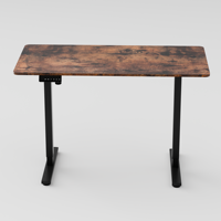 Bureau assis-debout électrique ergonomique PRORIALS pour immeuble de bureaux, table motorisée à moteur unique, hauteur réglable, structure métallique